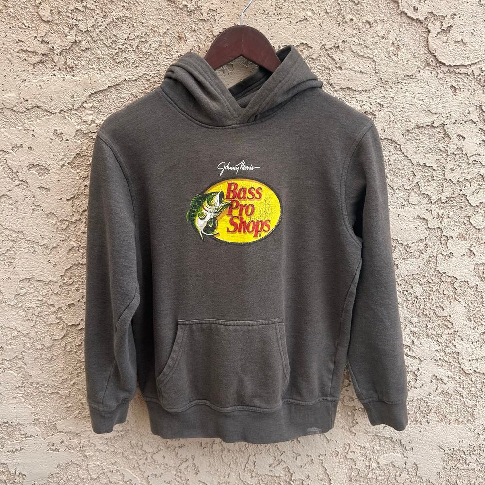 Bass Pro Shops Gray Sweatshirt Hoodie Size Youth XL